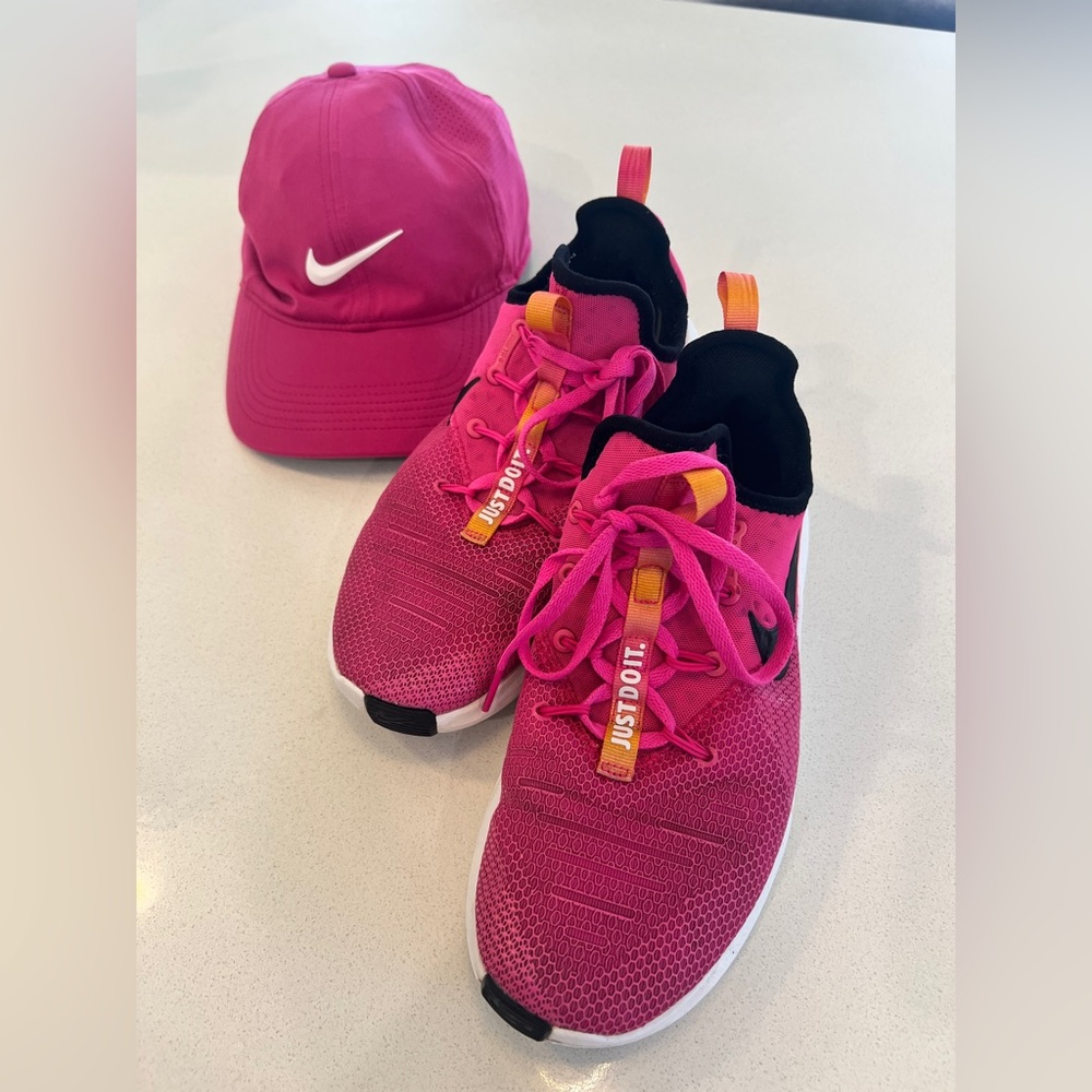 Nike Pink Cap and Sneakers Set